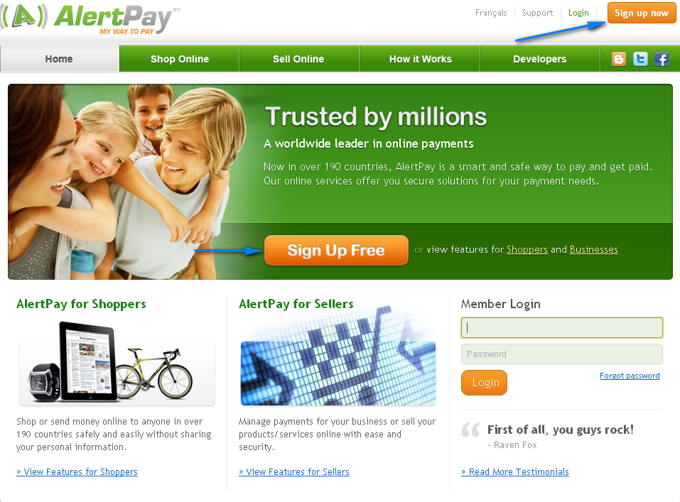 Платежная система Alertpay